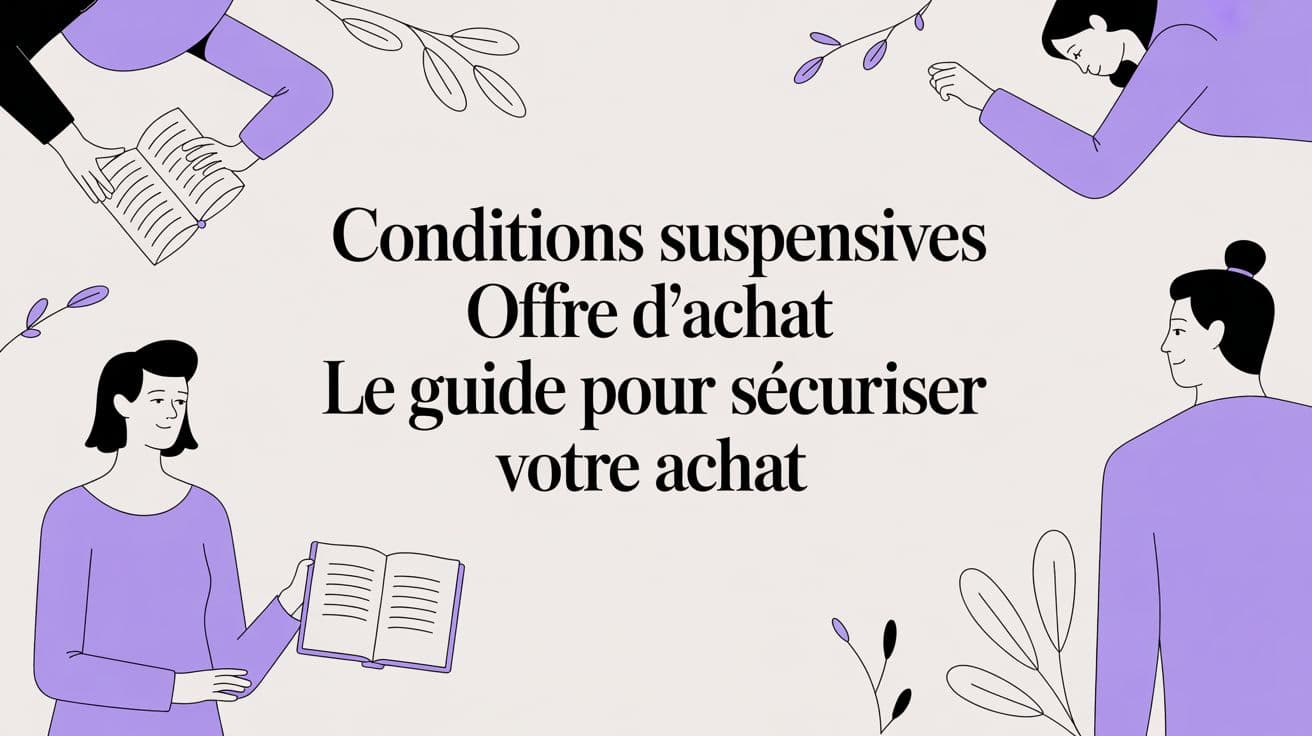 Signatures sur un contrat immobilier avec des conditions suspensives