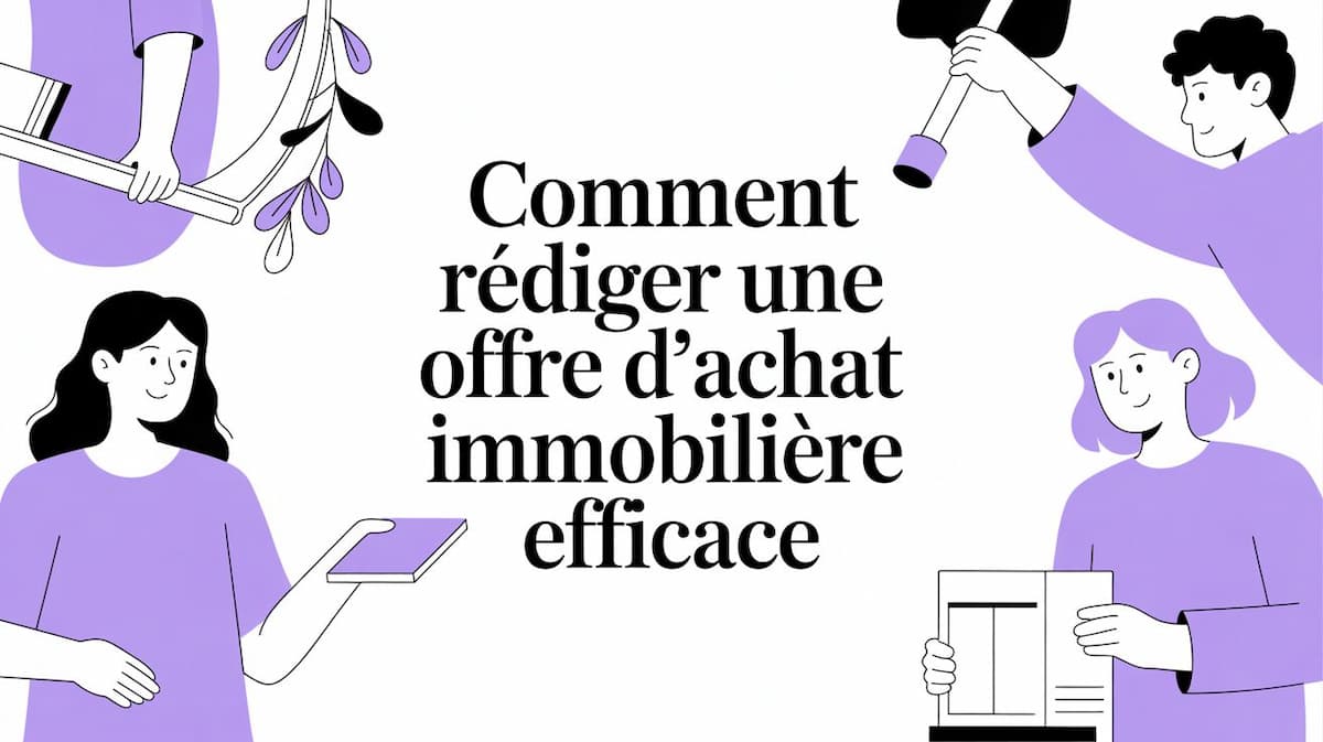 Personne pointant les détails d'une offre d'achat immobilière sur un document
