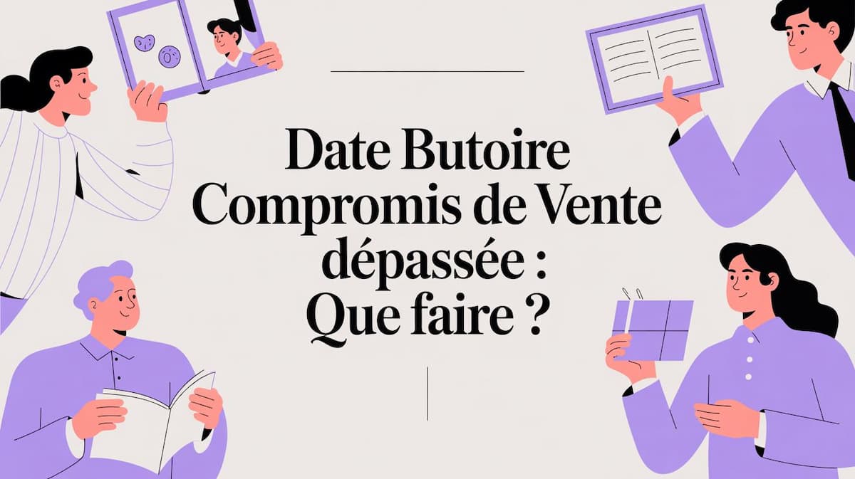 Calendrier avec date de signature dépassée pour un compromis de vente immobilier