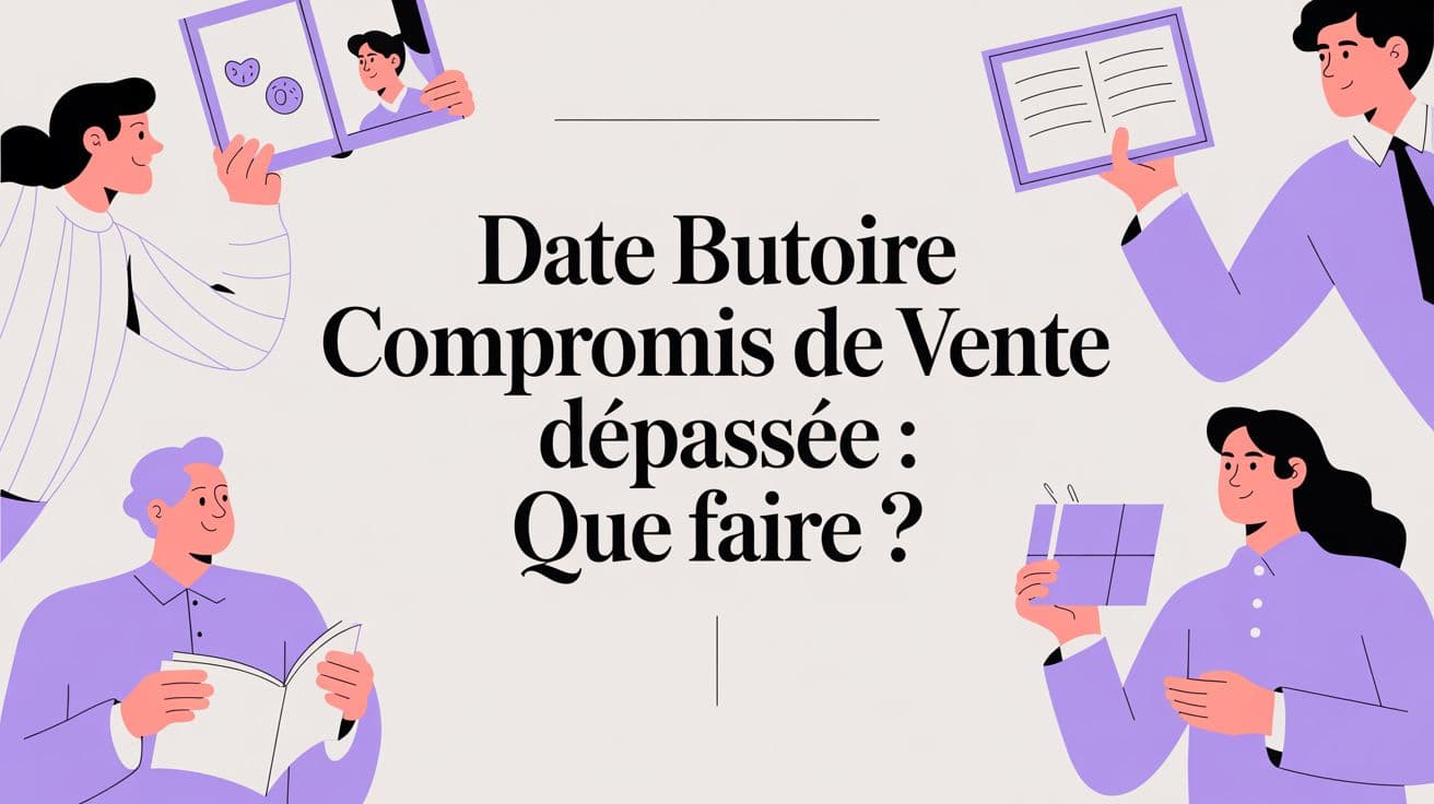 Calendrier avec date de signature dépassée pour un compromis de vente immobilier